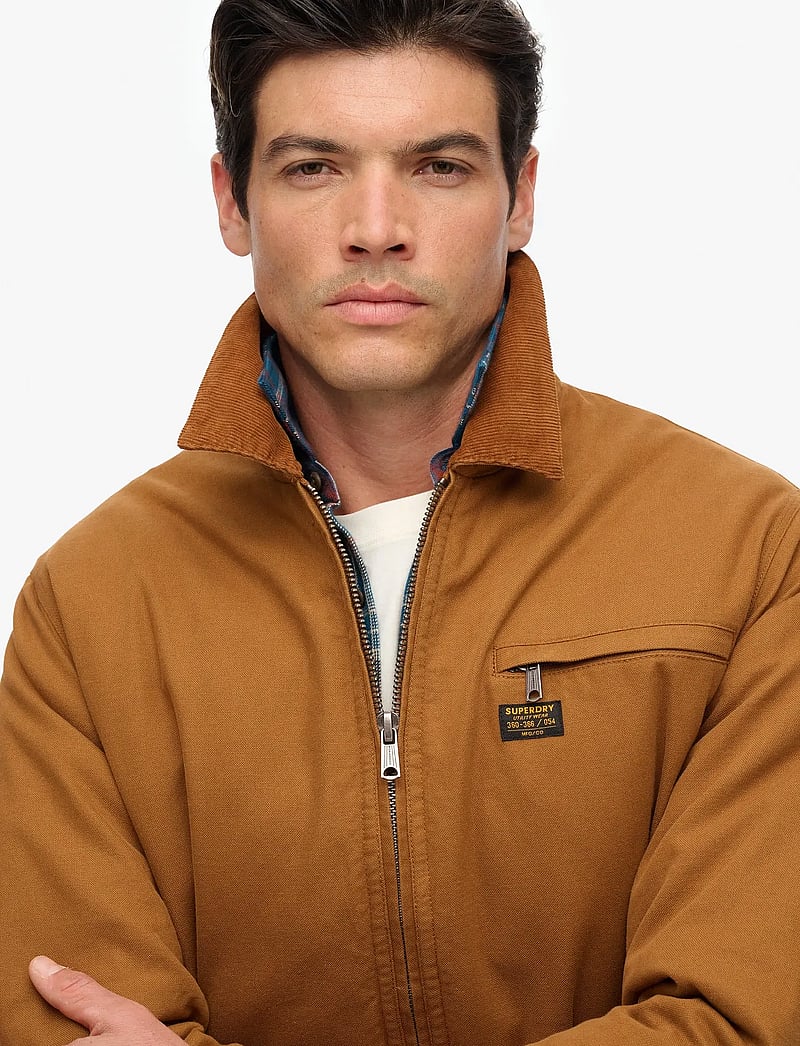 Superdry - COTTON CANVAS RANCH JKT - frühlingsjacken - denim co tobacco brown - 2