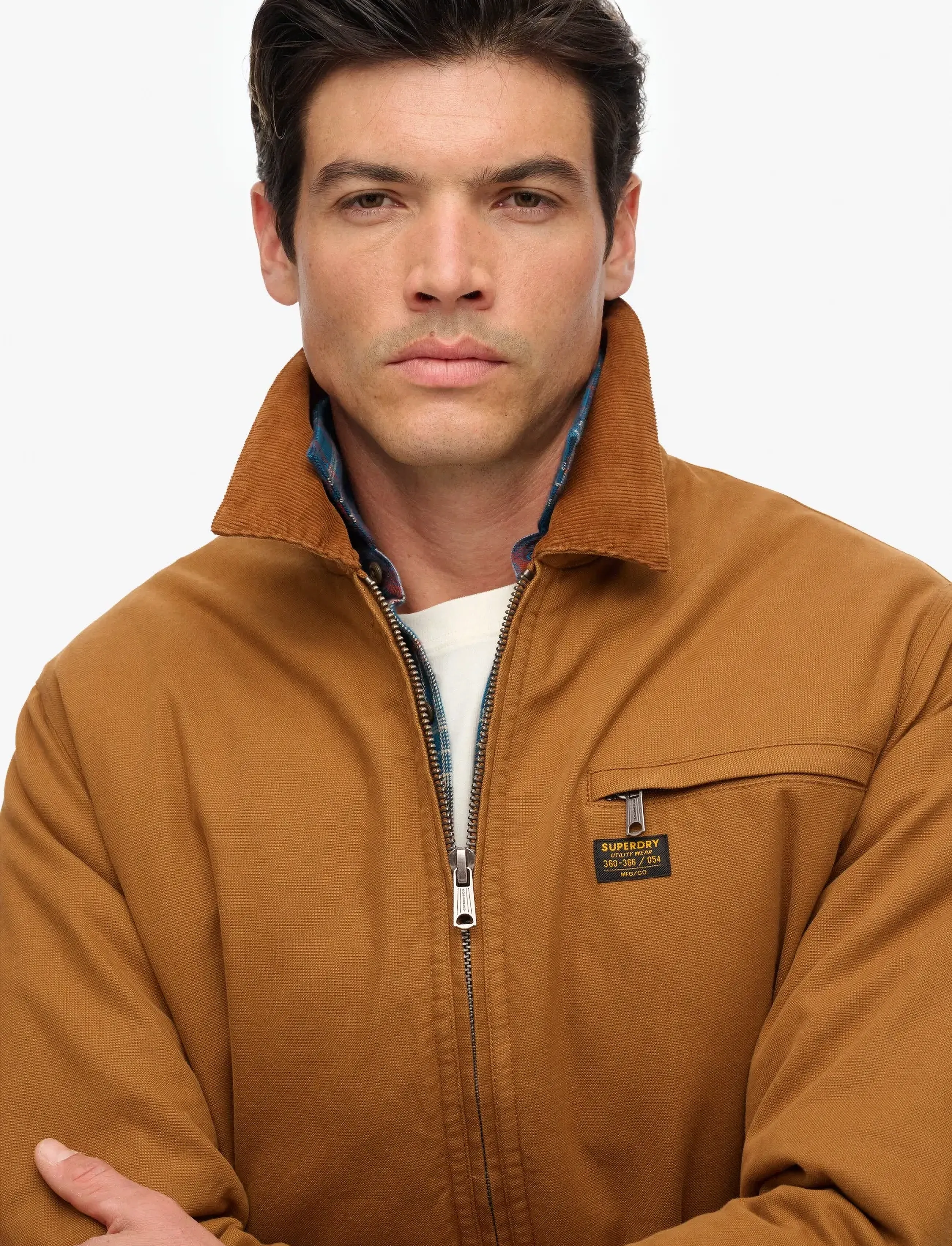 Superdry - COTTON CANVAS RANCH JKT - frühlingsjacken - denim co tobacco brown - 2