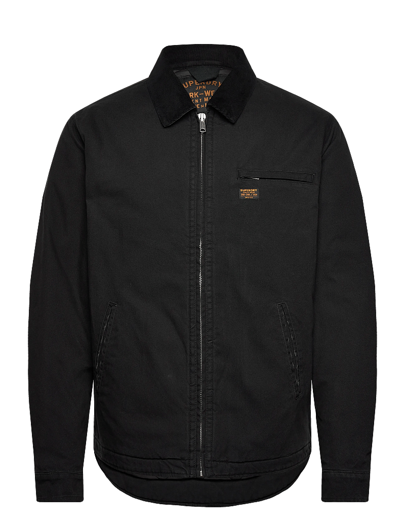Superdry - COTTON CANVAS RANCH JKT - forårsjakker - jet black - 1