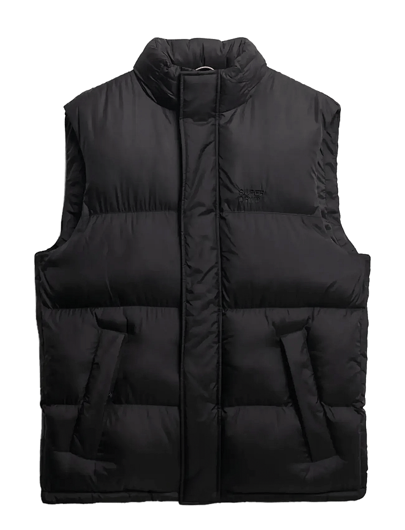 Superdry - TECH PADDED GILET - västar - black - 1