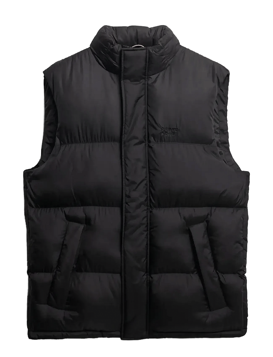 Superdry - TECH PADDED GILET - vestid - black - 1