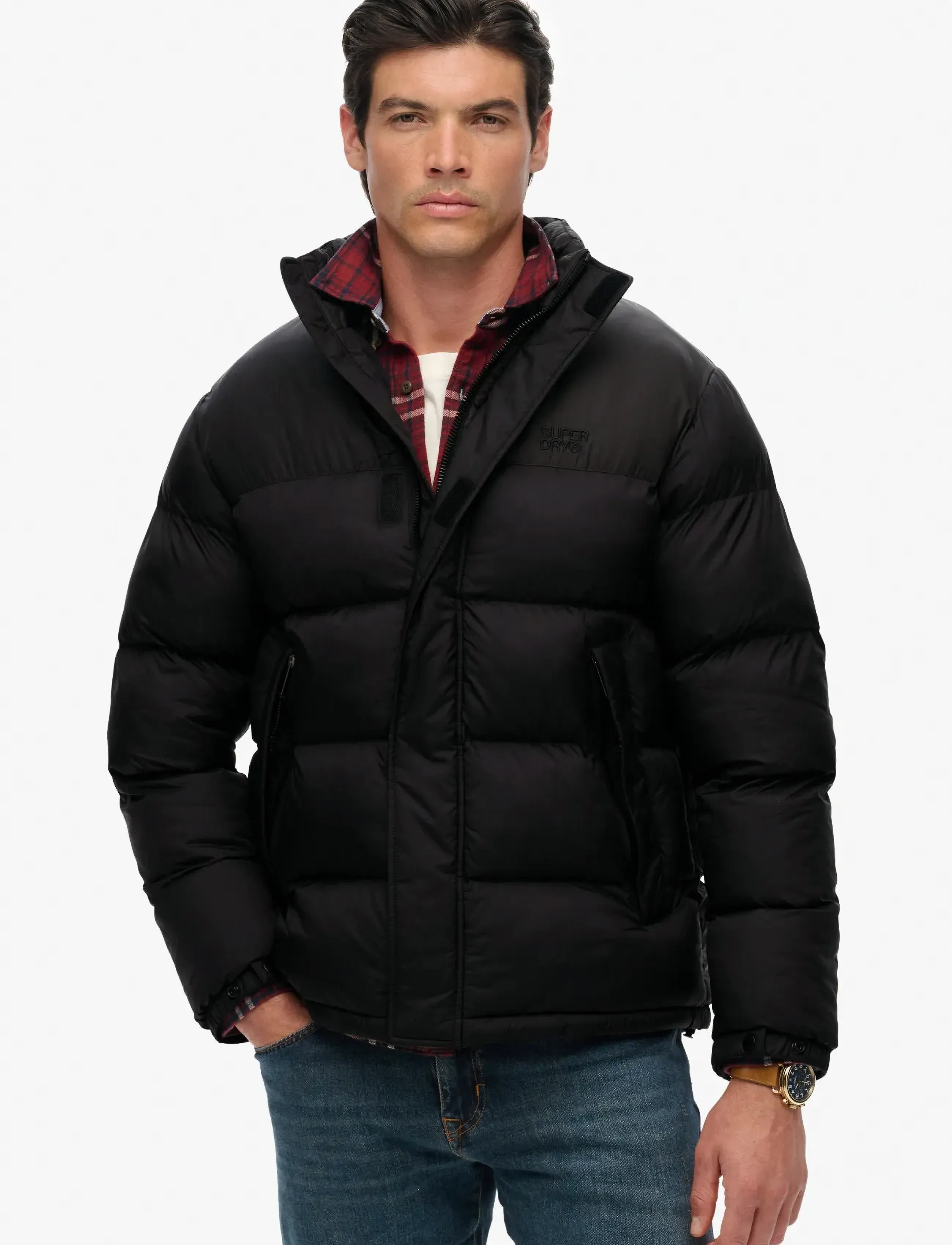 Superdry - NON HOODED TECH PADDED JKT - voodriga jakid - black - 3
