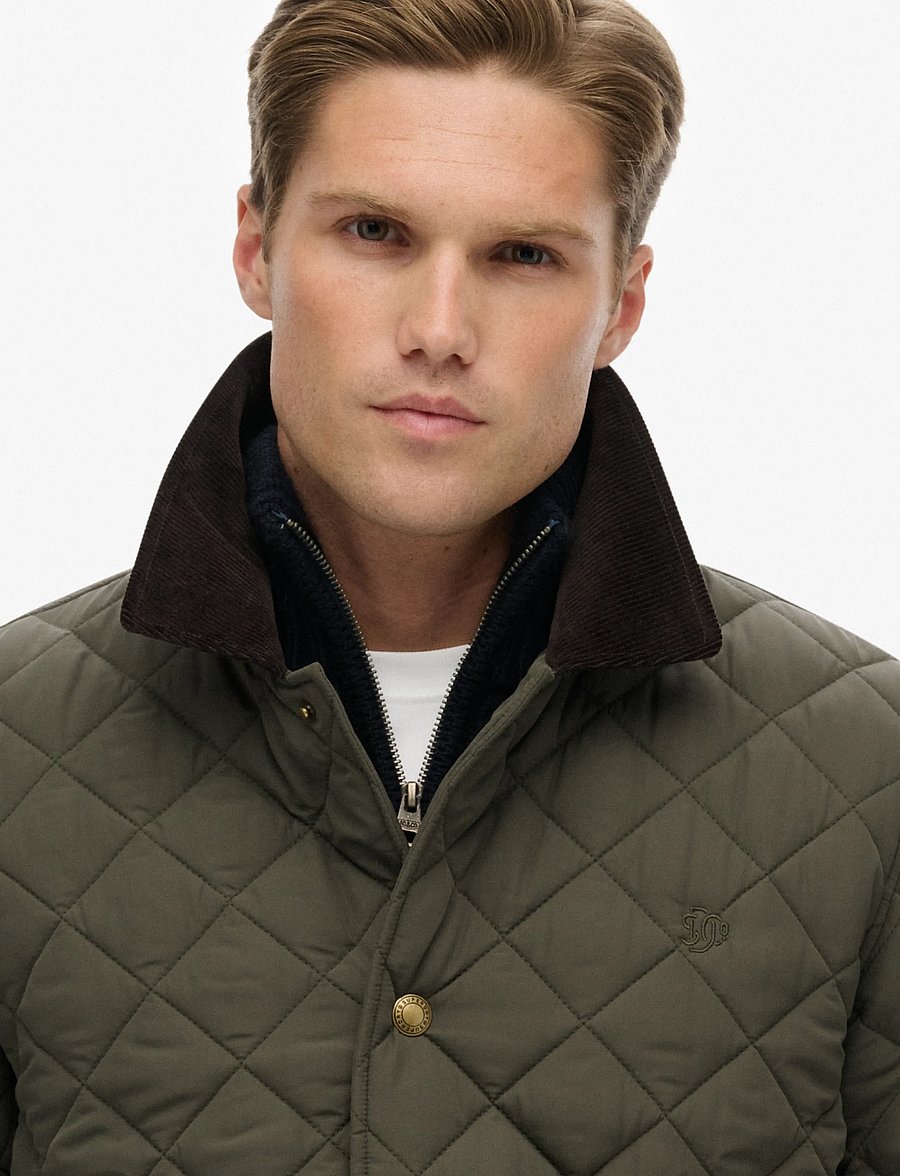 Superdry - QUILTED ESTATE COACH JACKET - army khaki - 4
