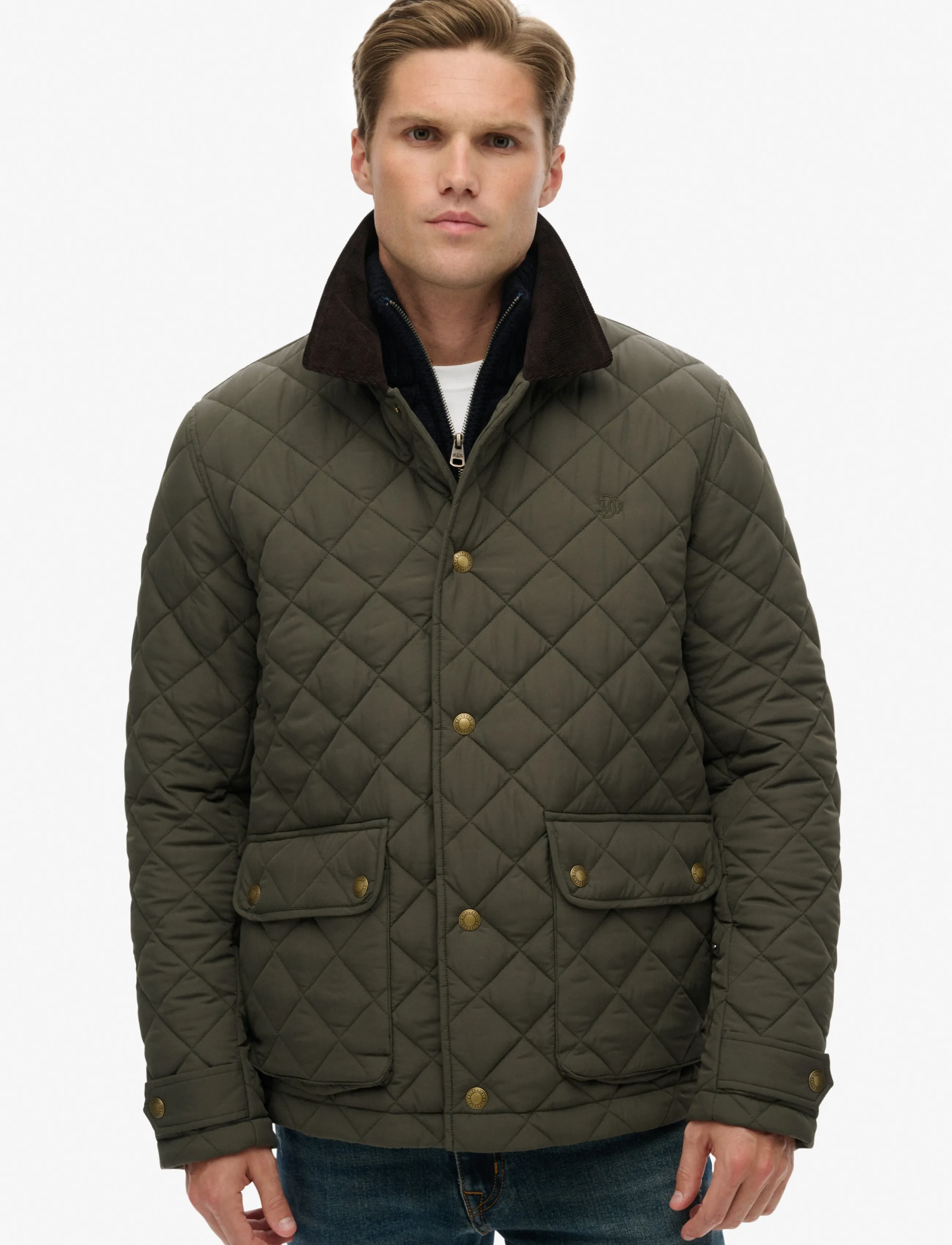 Superdry - QUILTED ESTATE COACH JACKET - army khaki - 5