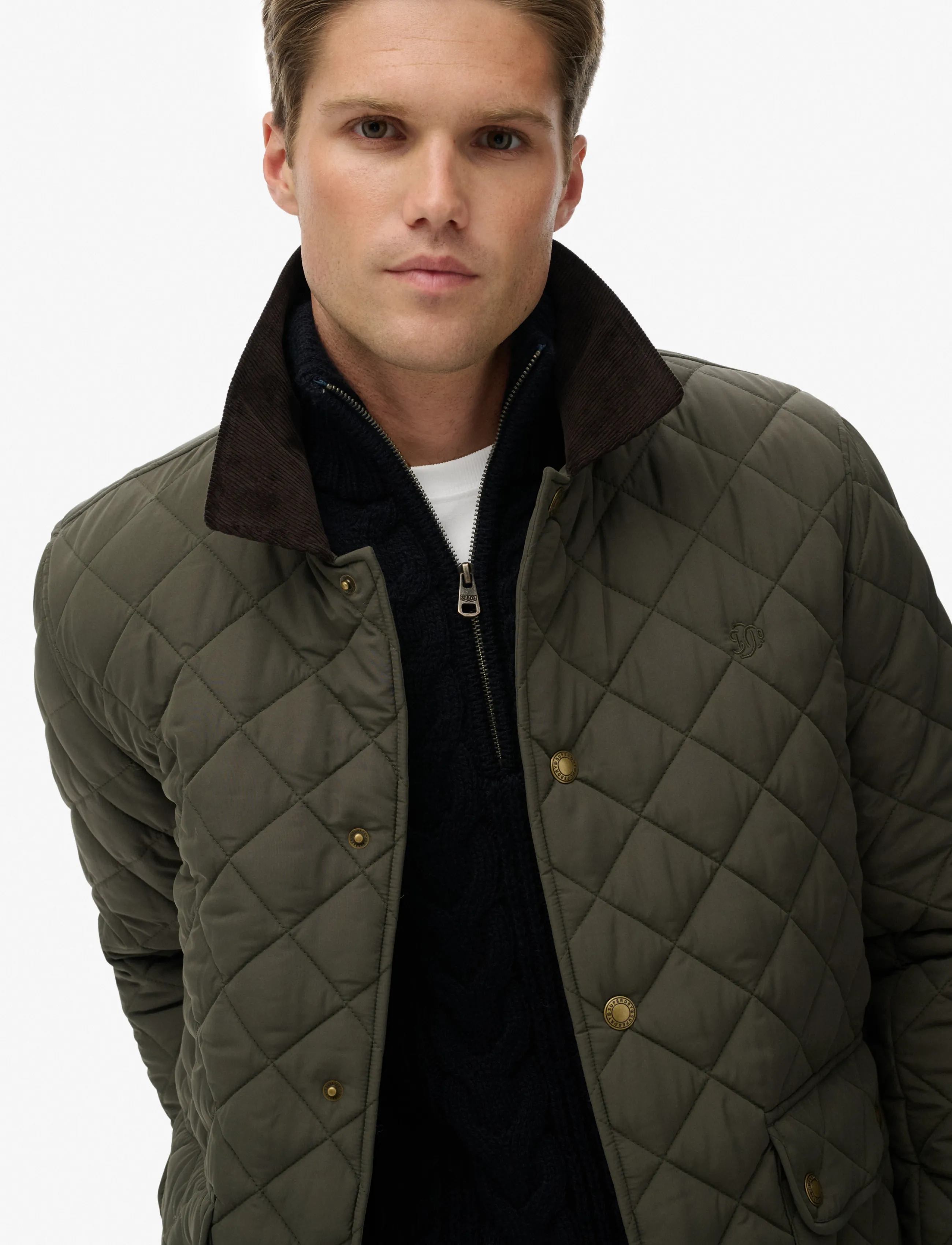 Superdry - QUILTED ESTATE COACH JACKET - höstjackor - army khaki - 5