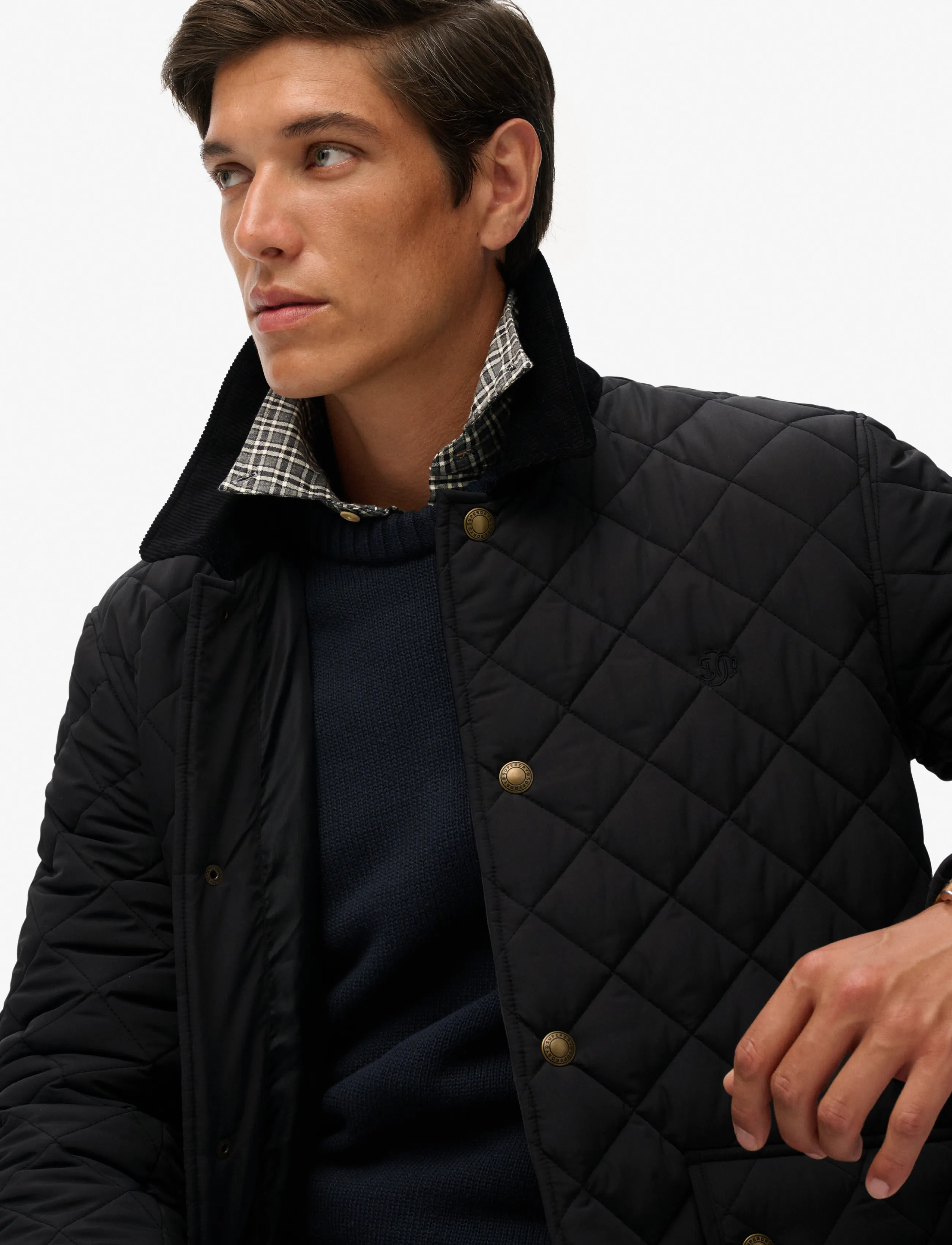 Superdry - QUILTED ESTATE COACH JACKET - höstjackor - meteorite black - 5