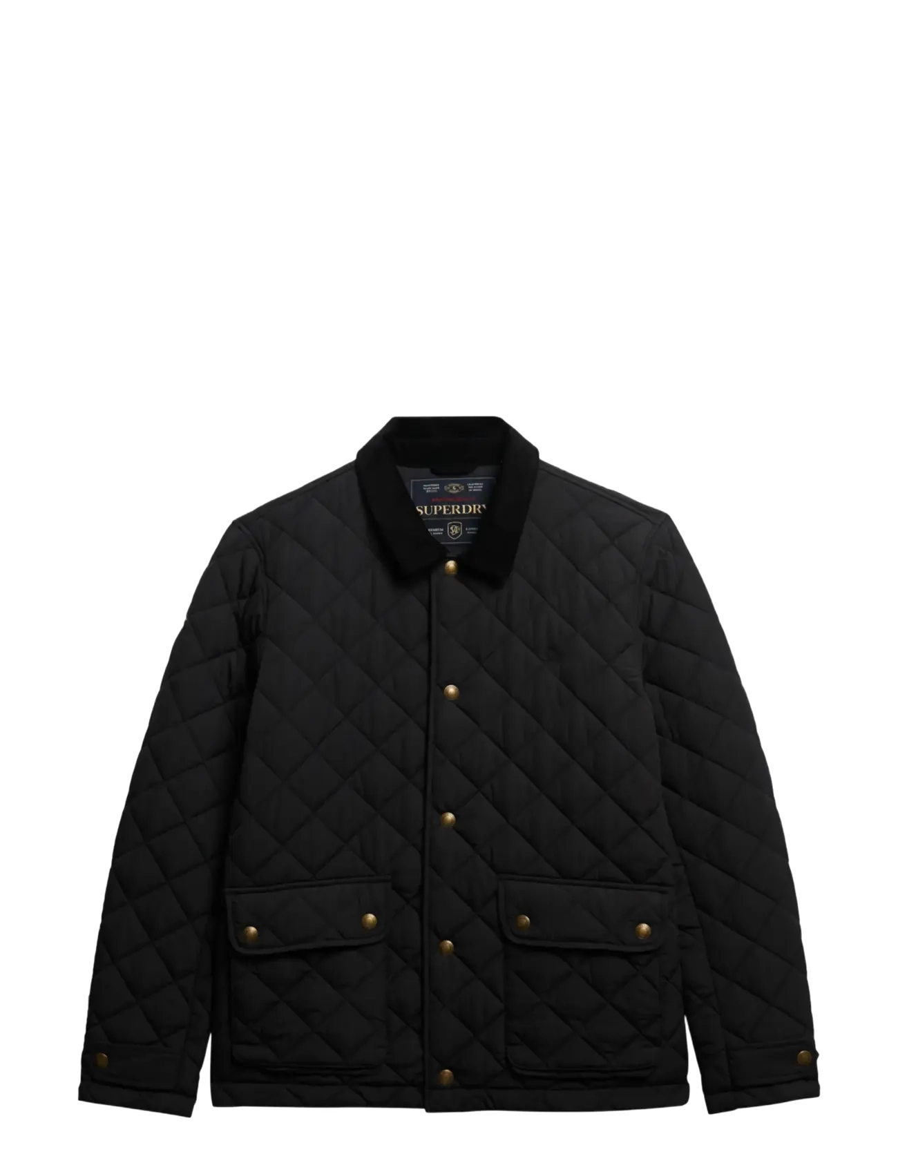 Superdry - QUILTED ESTATE COACH JACKET - herbstjacken - meteorite black - 2