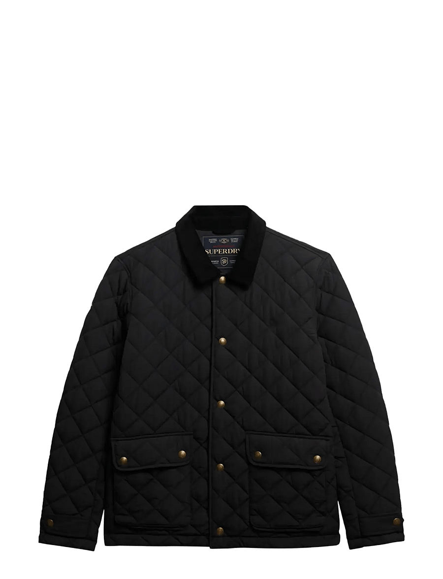 Superdry - QUILTED ESTATE COACH JACKET - herbstjacken - meteorite black - 2