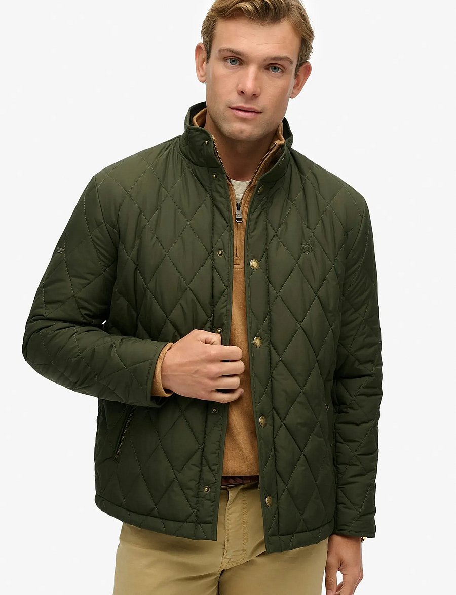 Superdry - QUILTED ESTATE COUNTRY JACKET - höstjackor - surplus goods olive green - 0