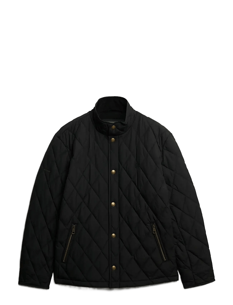 Superdry - QUILTED ESTATE COUNTRY JACKET - meteorite black - 0