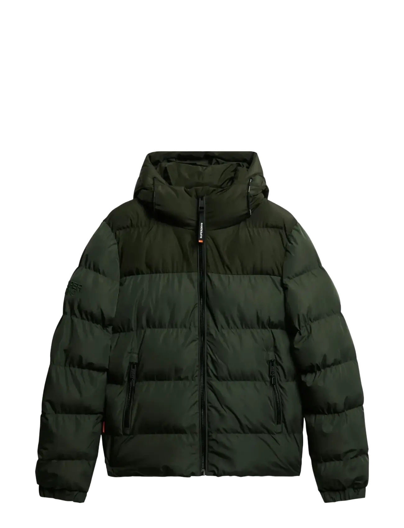 Superdry - COLOURBLOCK HOODED PUFFER JKT - vinterjakker - surplus goods olive green - 2