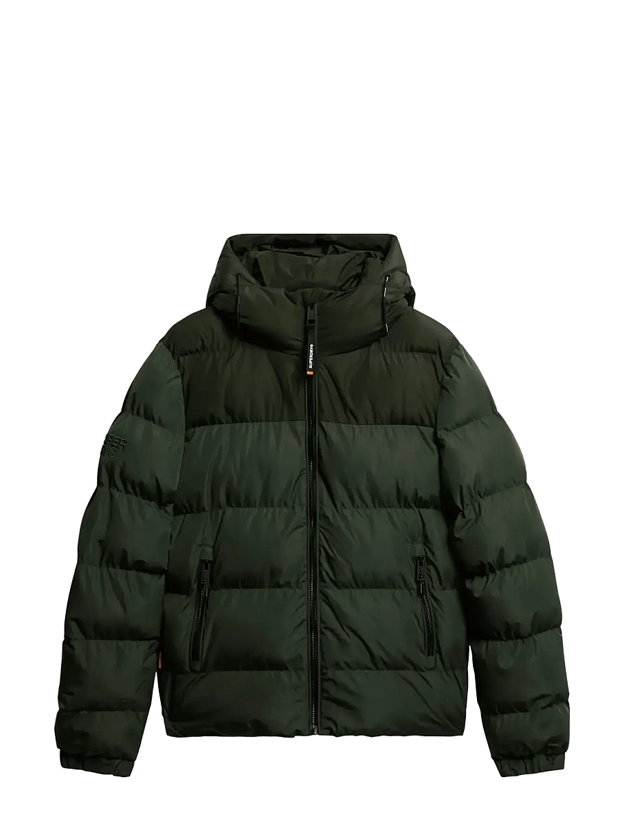 Superdry - COLOURBLOCK HOODED PUFFER JKT - vinterjakker - surplus goods olive green - 2
