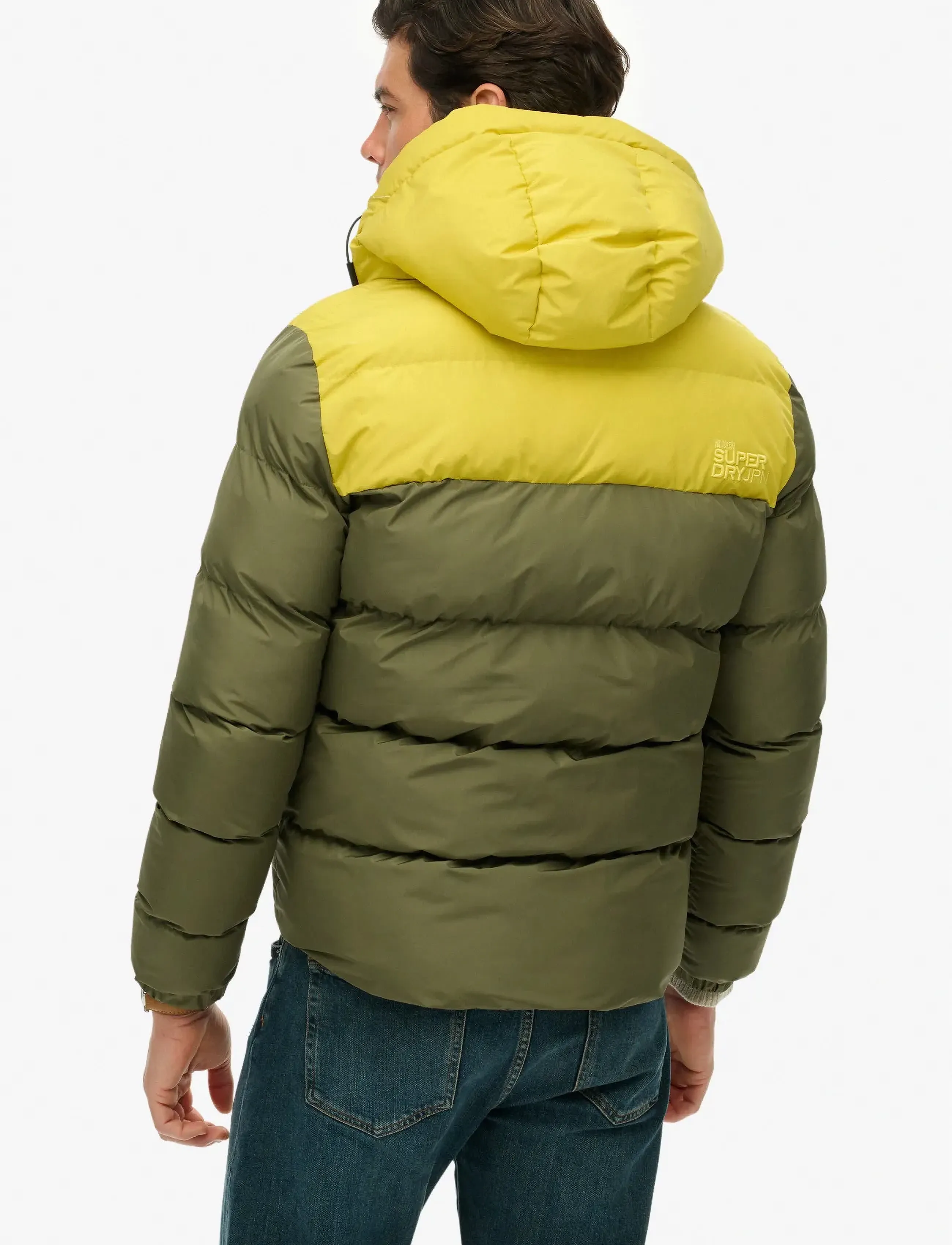 Superdry Colourblock Hooded Puffer Jkt dunjackor herr – bild 9