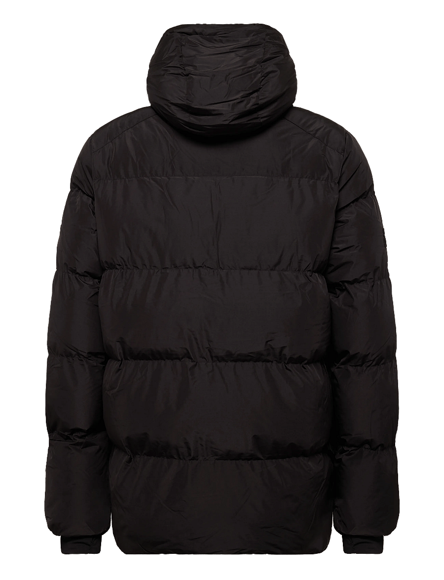 Superdry - HOODED 5 BAFFLE SPORTS PUFFER - sulejoped - black - 2