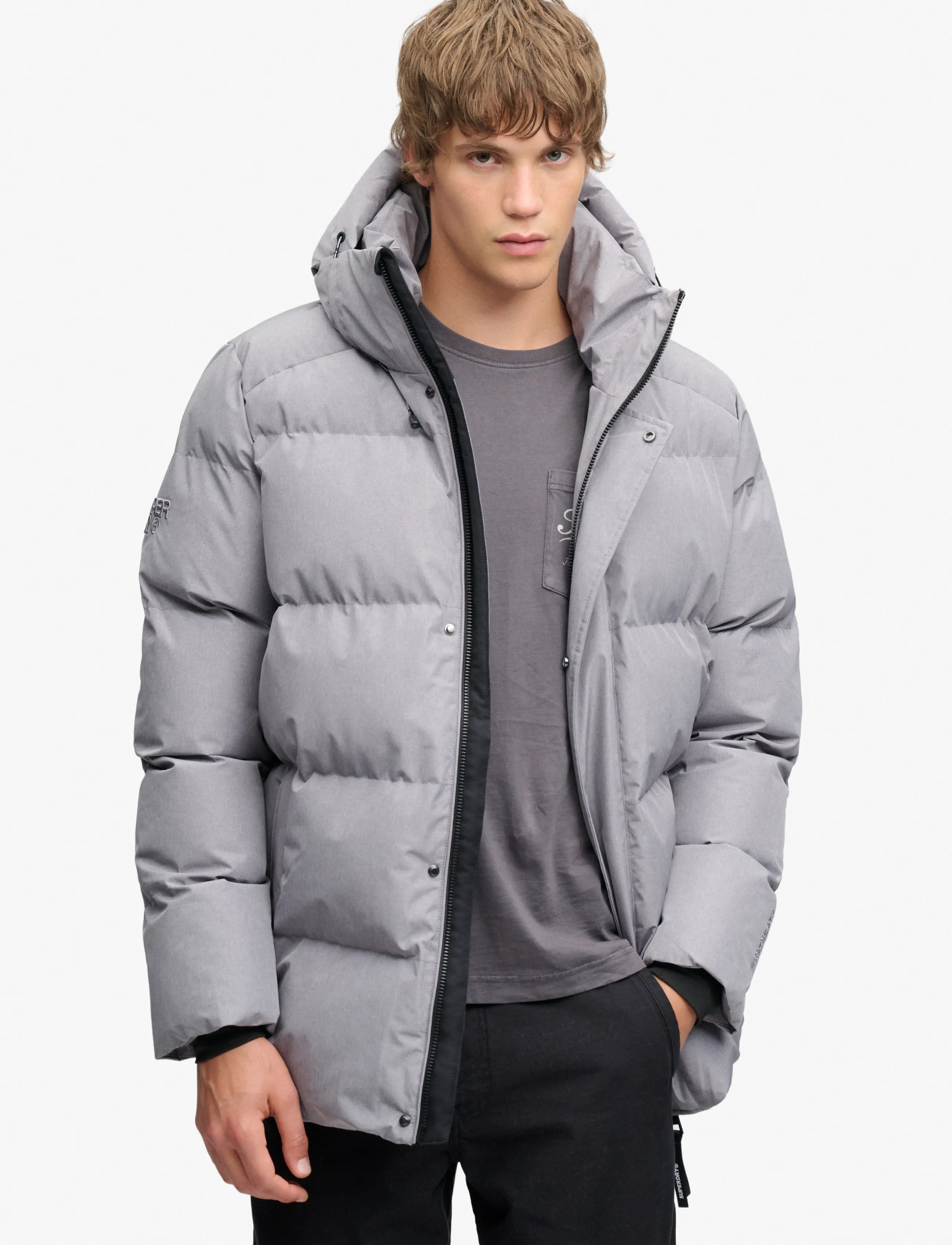 Hooded 5 Baffle Sports Puffer
