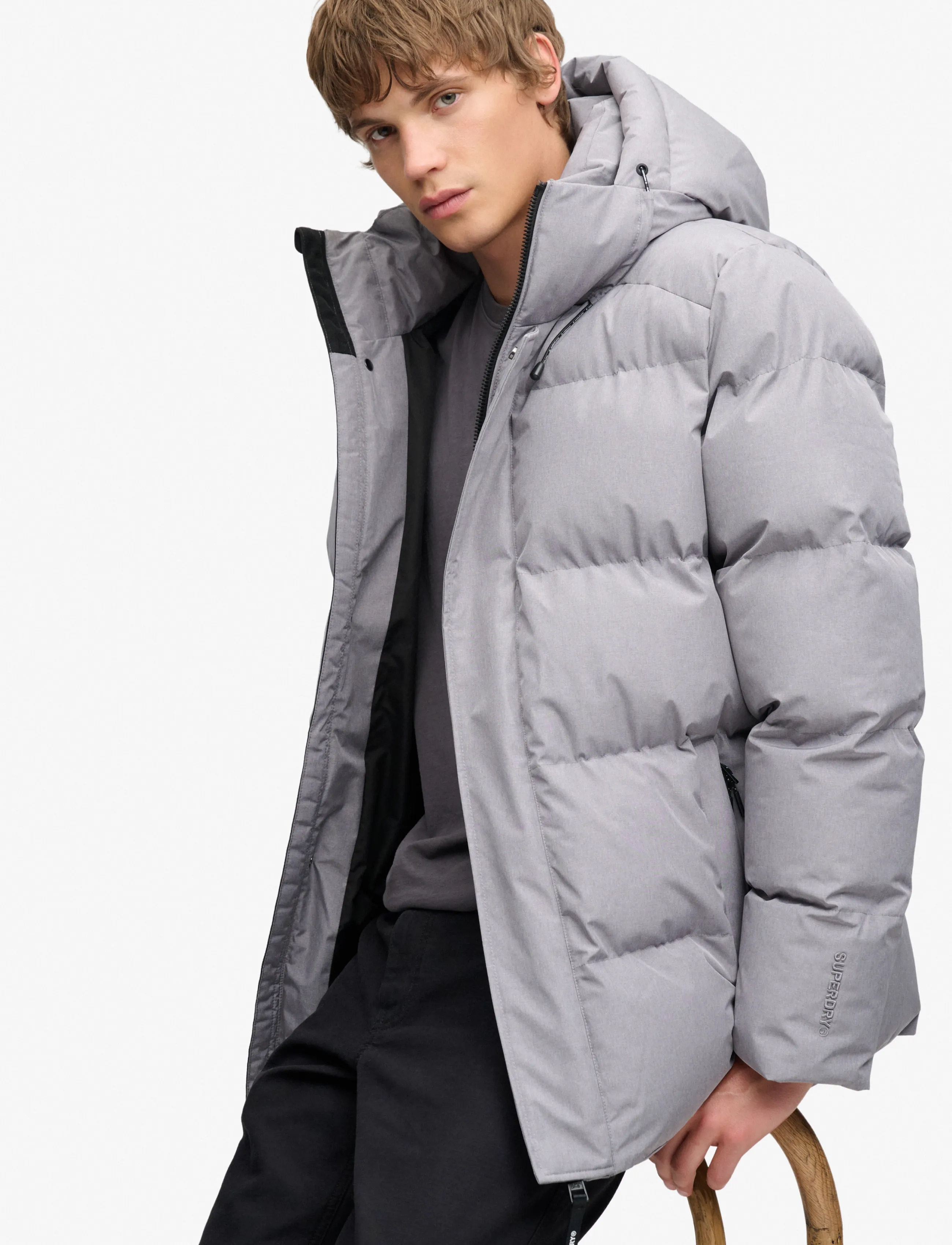 Superdry Hooded 5 Baffle Sports Puffer jackor herr – bild 6