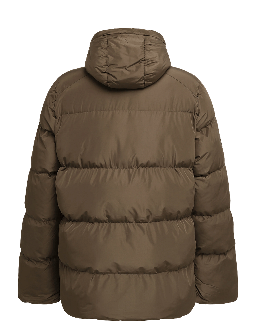 Superdry - HOODED 5 BAFFLE SPORTS PUFFER - dunjakker - slate brown - 2