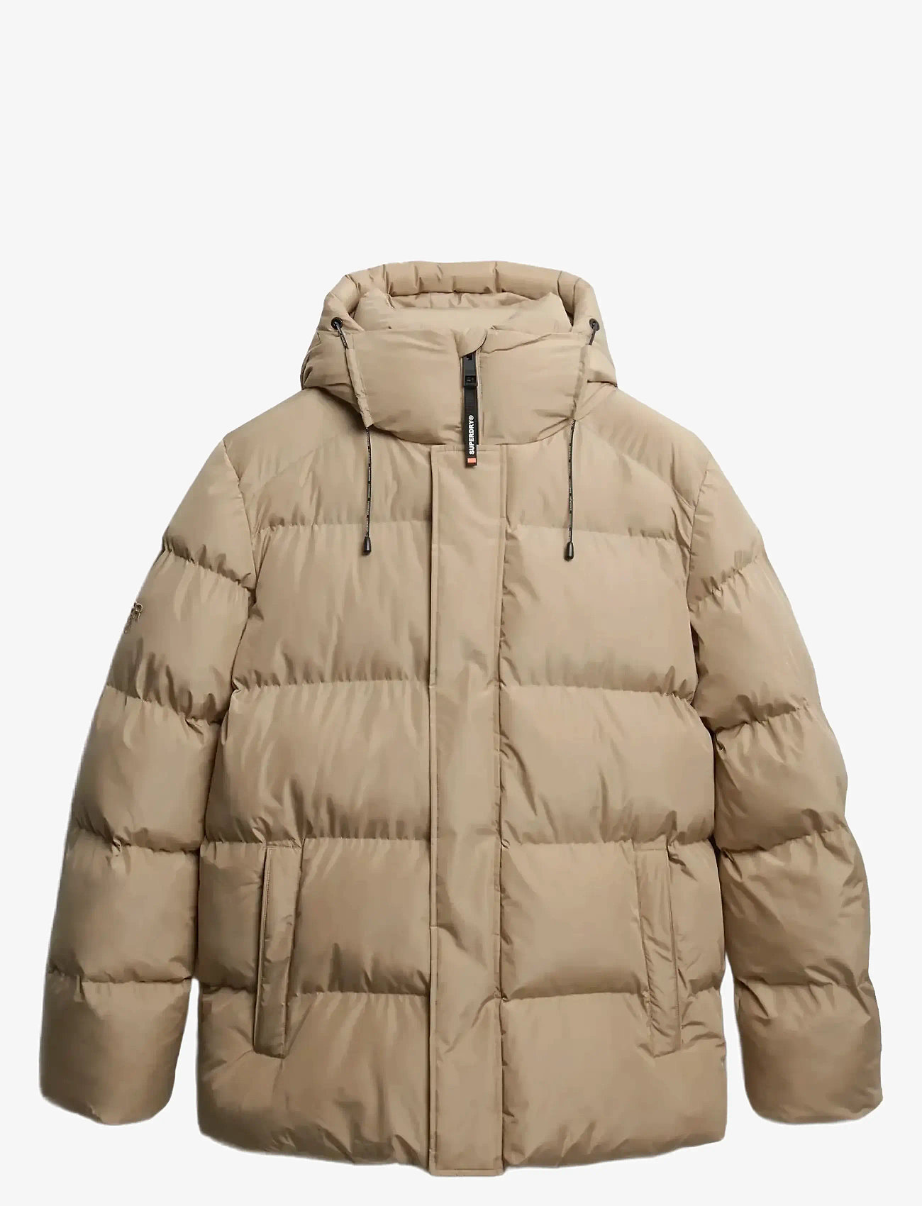 Superdry - HOODED 5 BAFFLE SPORTS PUFFER - voodriga joped - winter twig beige - 1