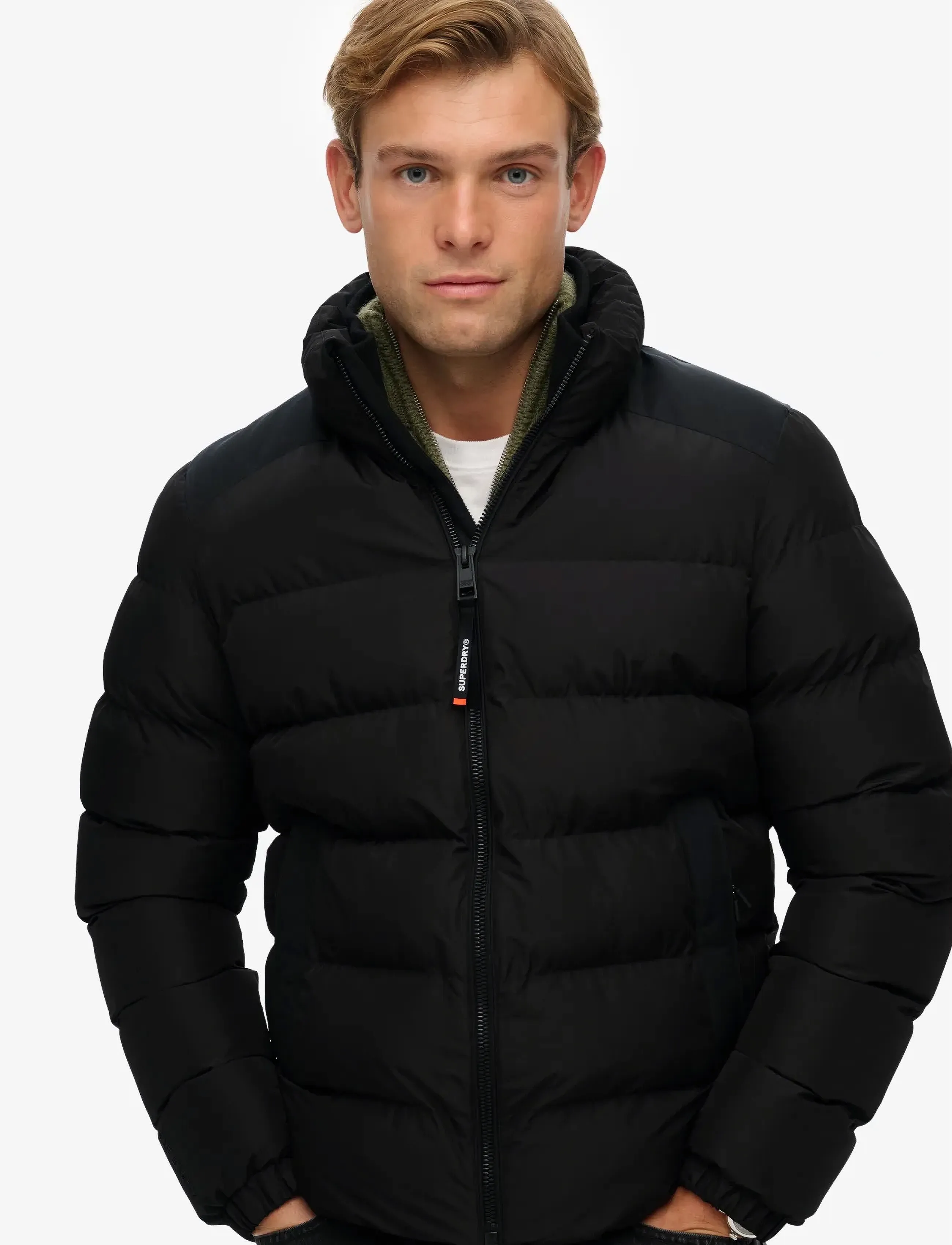 Superdry - SPORTS PUFFER JACKET - gefütterte jacken - black - 3