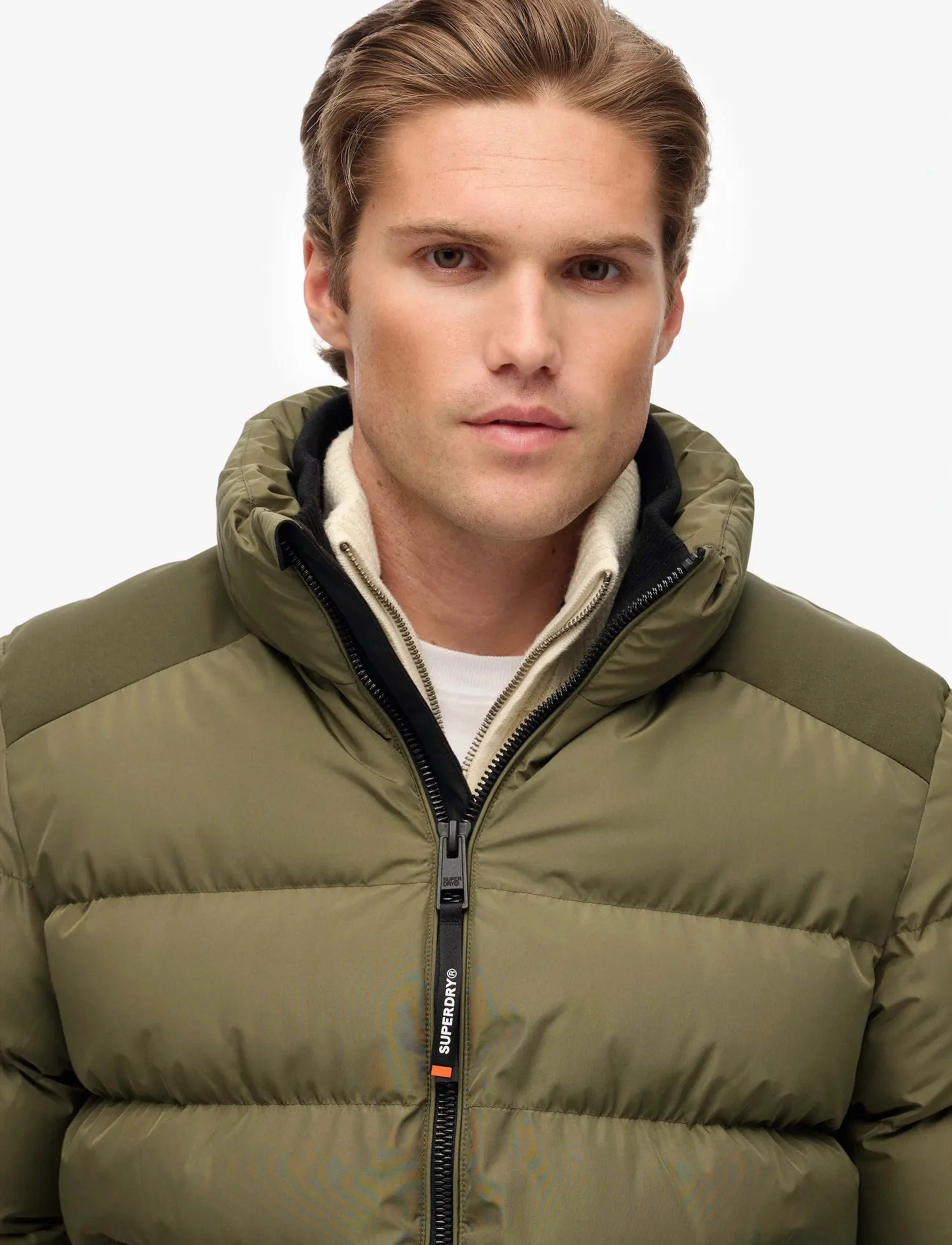 Superdry - SPORTS PUFFER JACKET - fôrede jakker - shooting olive - 2