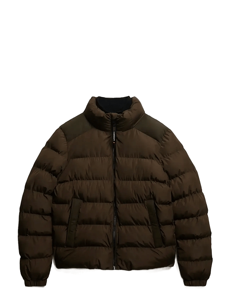 Superdry - SPORTS PUFFER JACKET - dunjackor - slate brown - 1