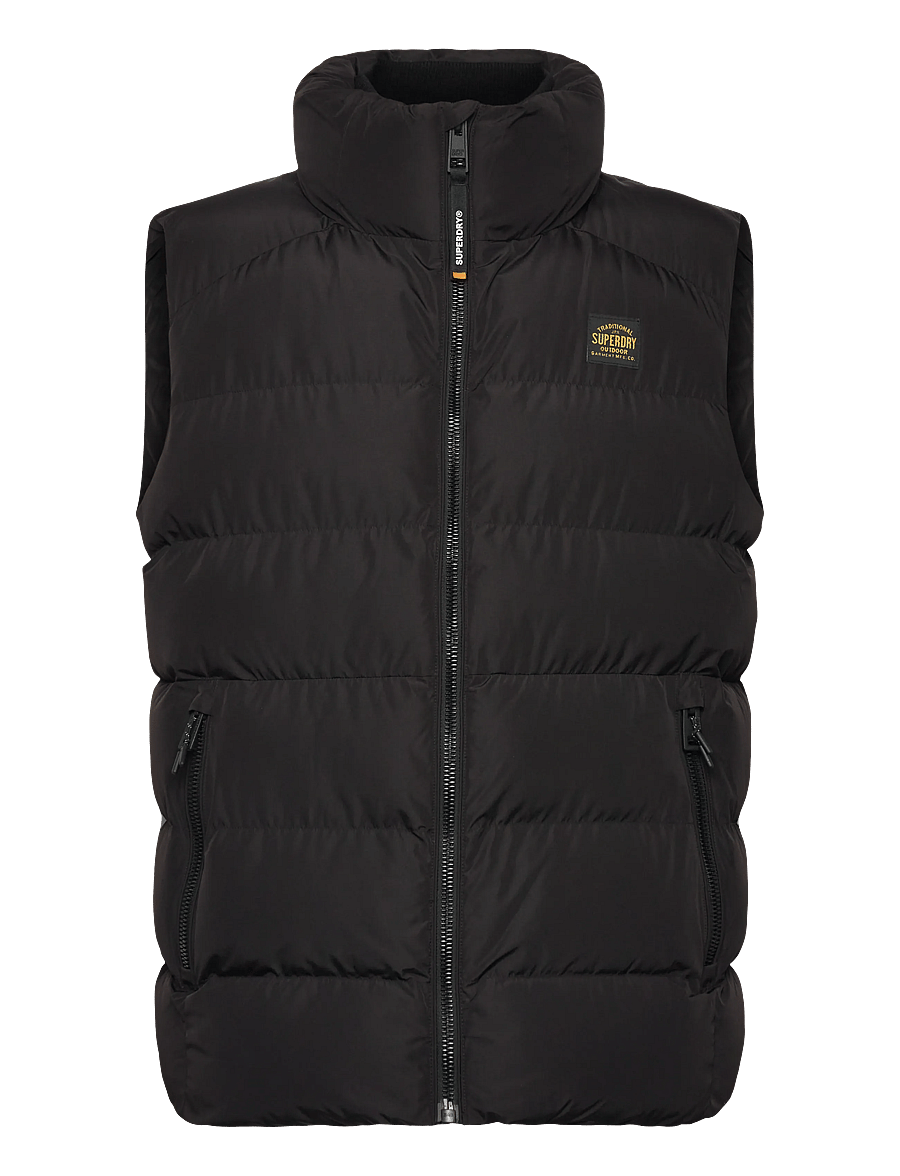Superdry - SPORTS PUFFER GILET - black - 1