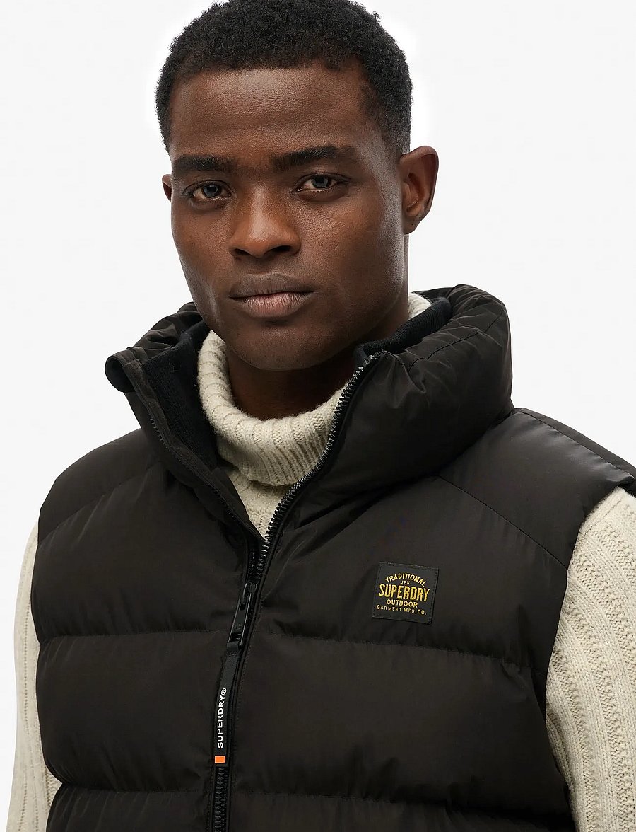 Superdry - SPORTS PUFFER GILET - black - 3
