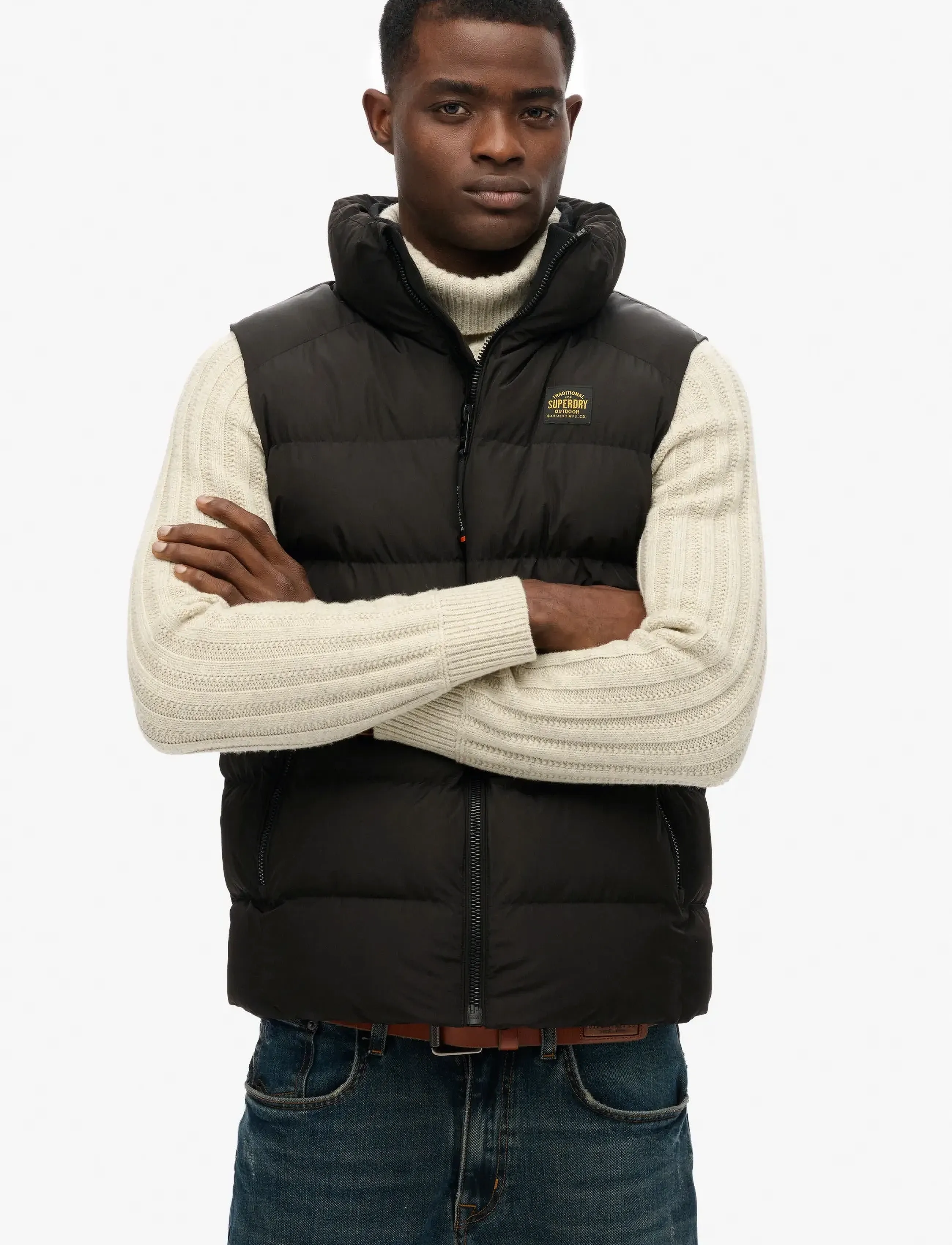 Superdry - SPORTS PUFFER GILET - black - 4