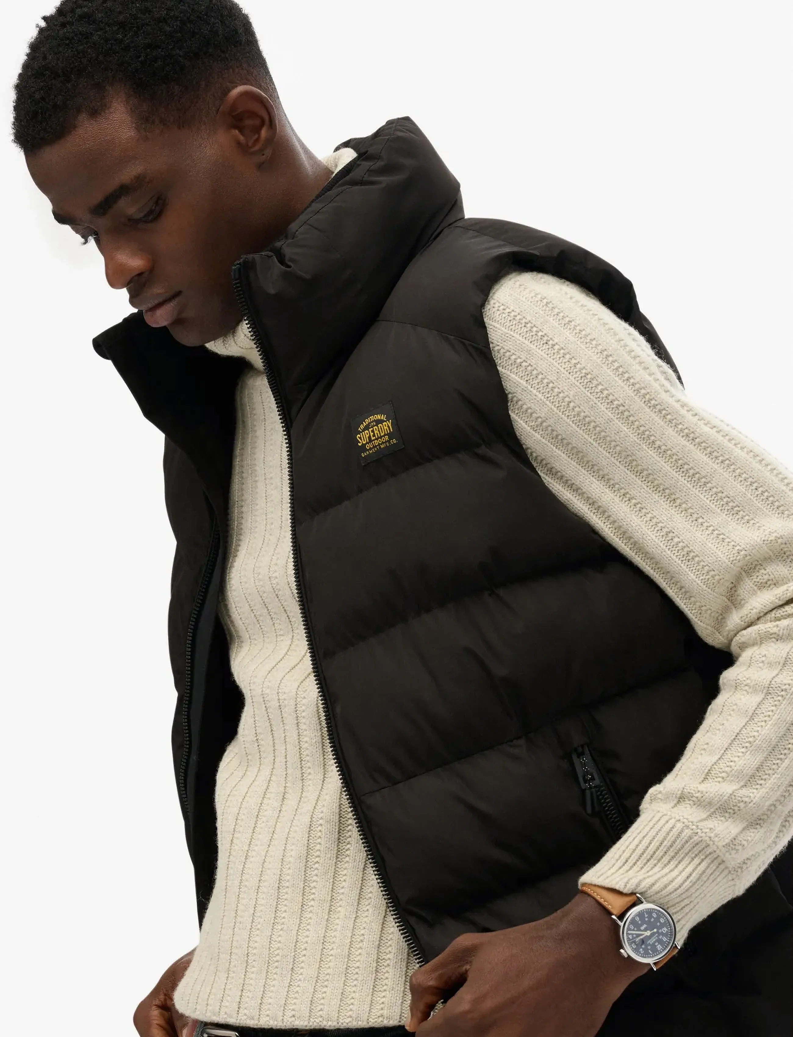 Superdry - SPORTS PUFFER GILET - black - 5