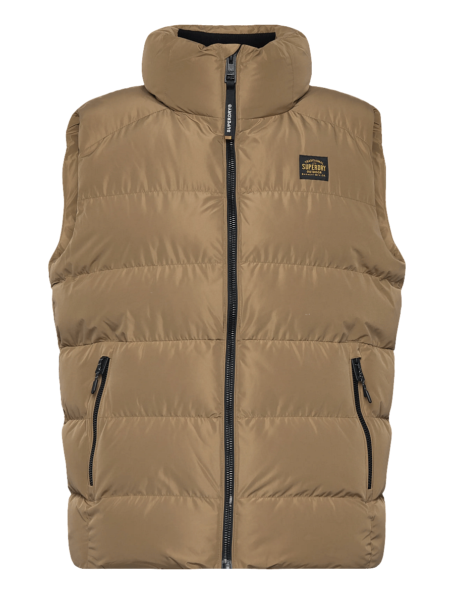 Superdry - SPORTS PUFFER GILET - rock stone - 1