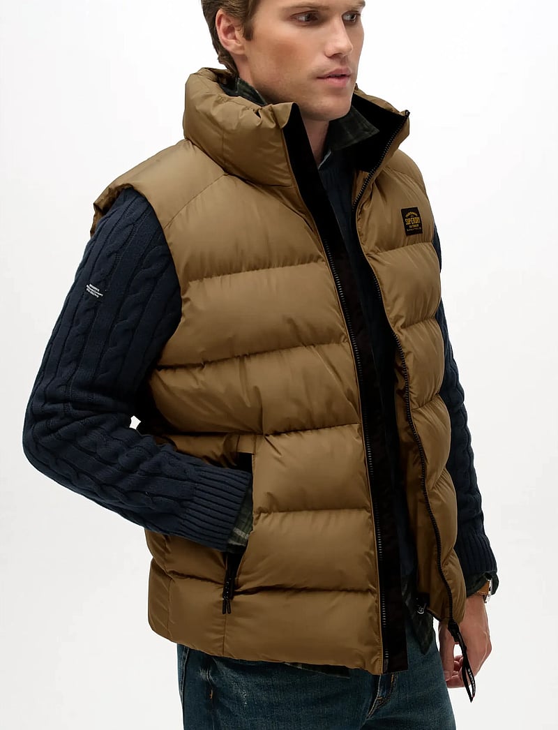 Superdry - SPORTS PUFFER GILET - västar - rock stone - 5