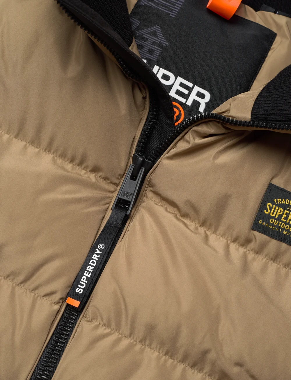 Superdry - SPORTS PUFFER GILET - västar - rock stone - 2