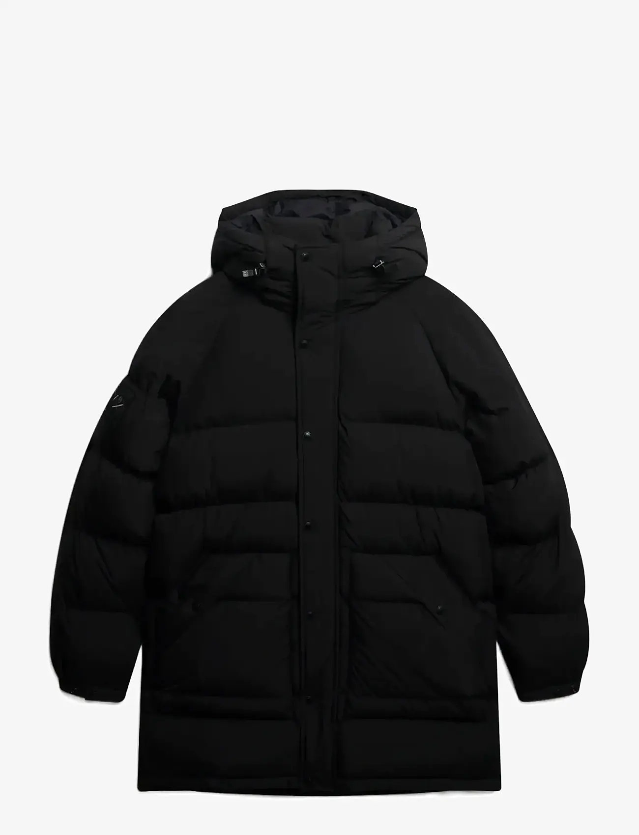 Superdry - XPD LONGLINE BAFFLE PARKA - parkas - jet black - 1