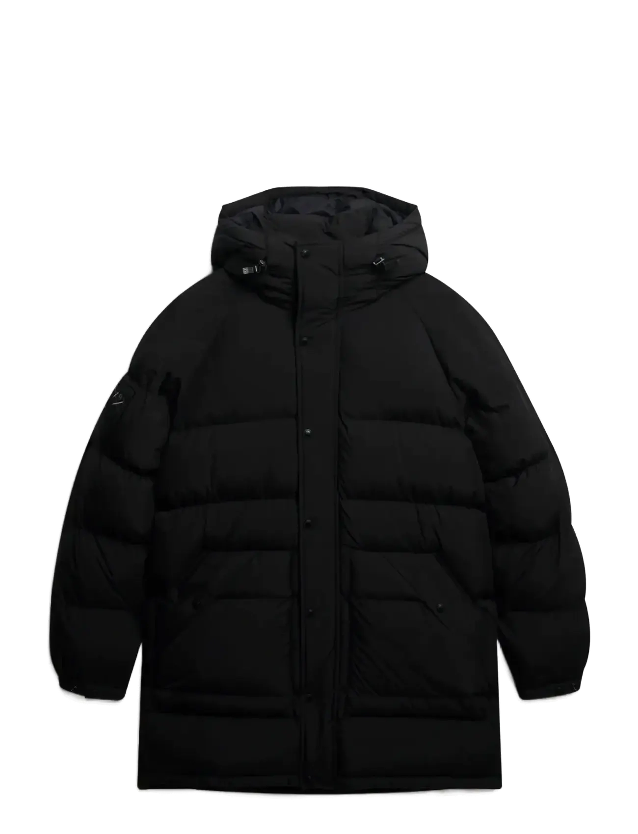 Superdry XPD LONGLINE BAFFLE PARKA - Vaatteet - JET BLACK / black