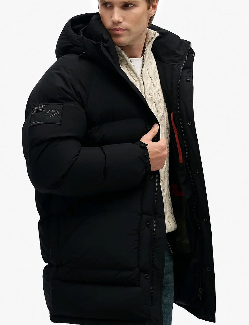 Superdry - XPD LONGLINE BAFFLE PARKA - parkas - jet black - 5