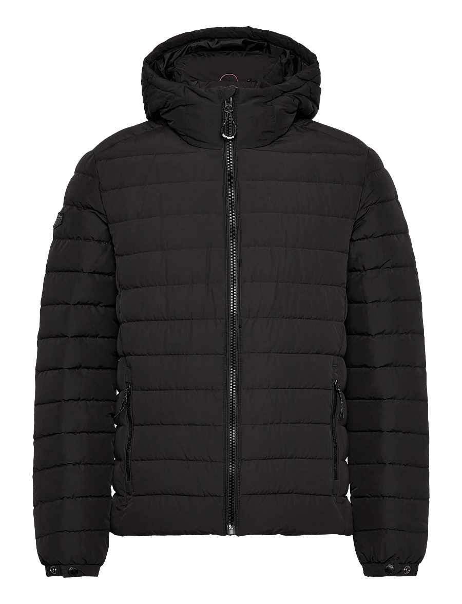 Superdry - HOODED FUJI PADDED JACKET - down jackets - black - 1