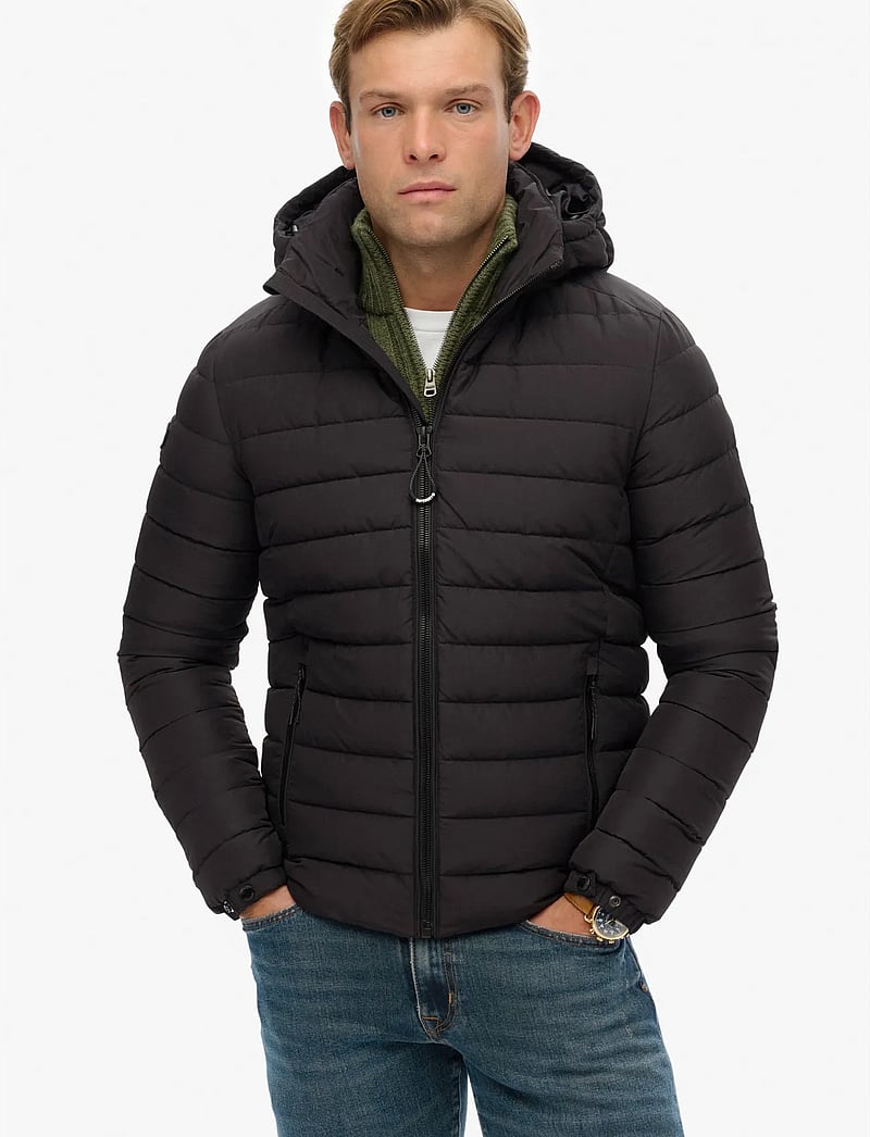 Superdry - HOODED FUJI PADDED JACKET - vinterjackor - black - 3