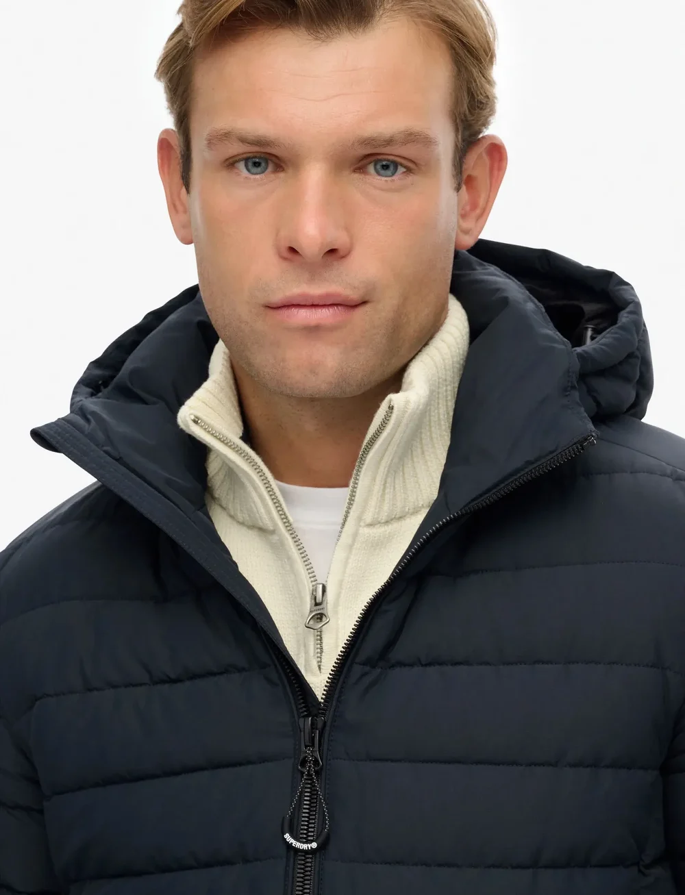 Superdry - HOODED FUJI PADDED JACKET - winter jackets - eclipse navy - 2