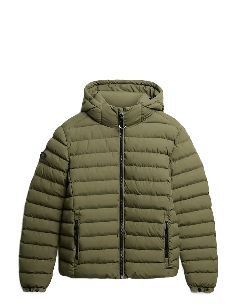 Superdry - HOODED FUJI PADDED JACKET - voodriga joped - shooting olive - 1