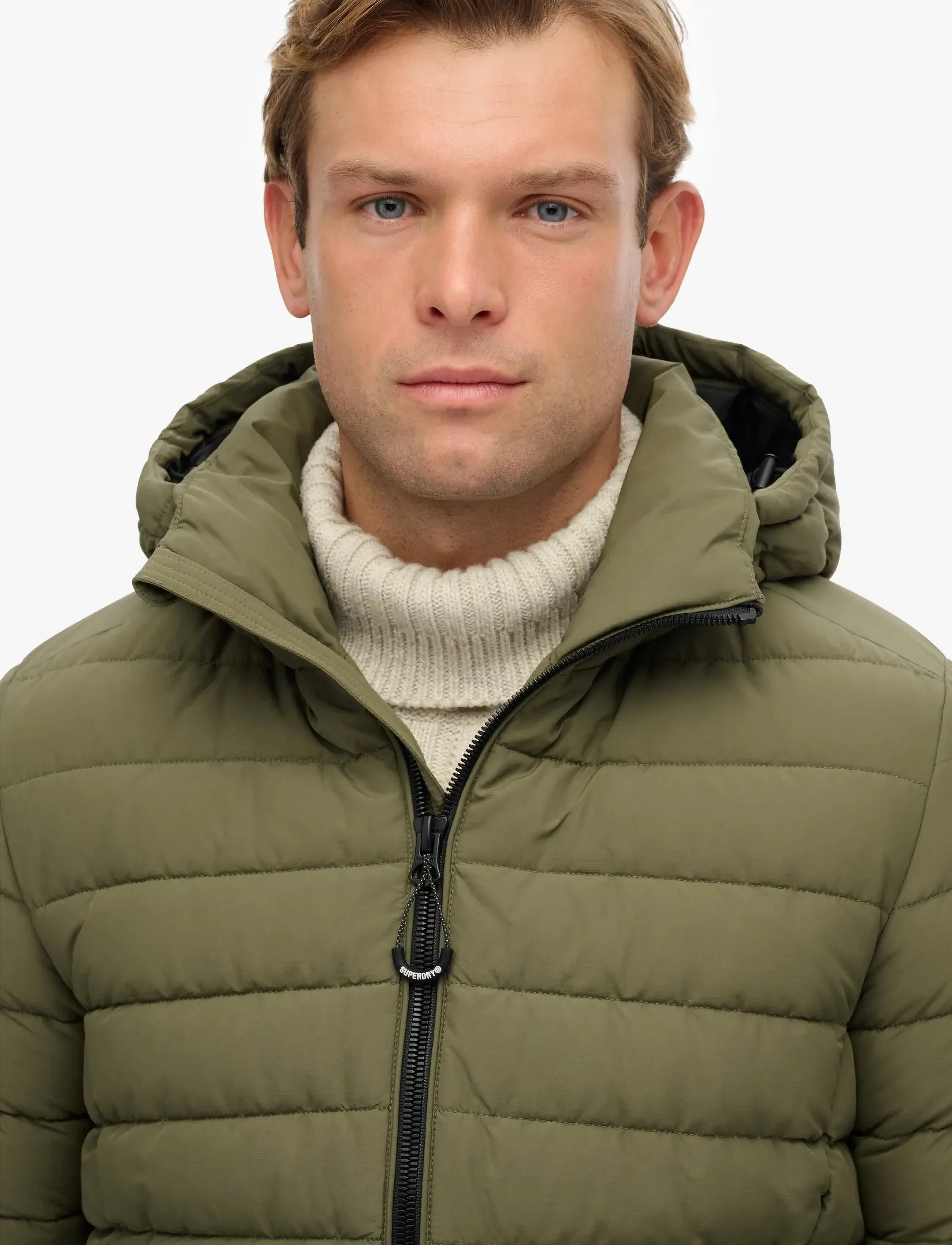 Superdry - HOODED FUJI PADDED JACKET - padded jackets - shooting olive - 2