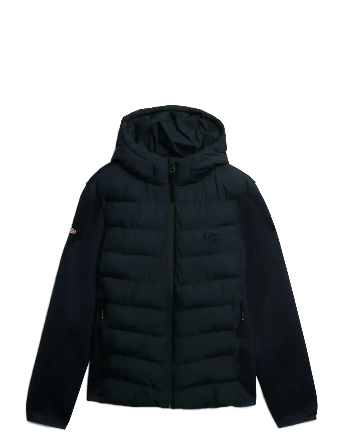 Superdry HOODED STORM KNIT HYBRID JKT - Kleidung - ECLIPSE NAVY / navy