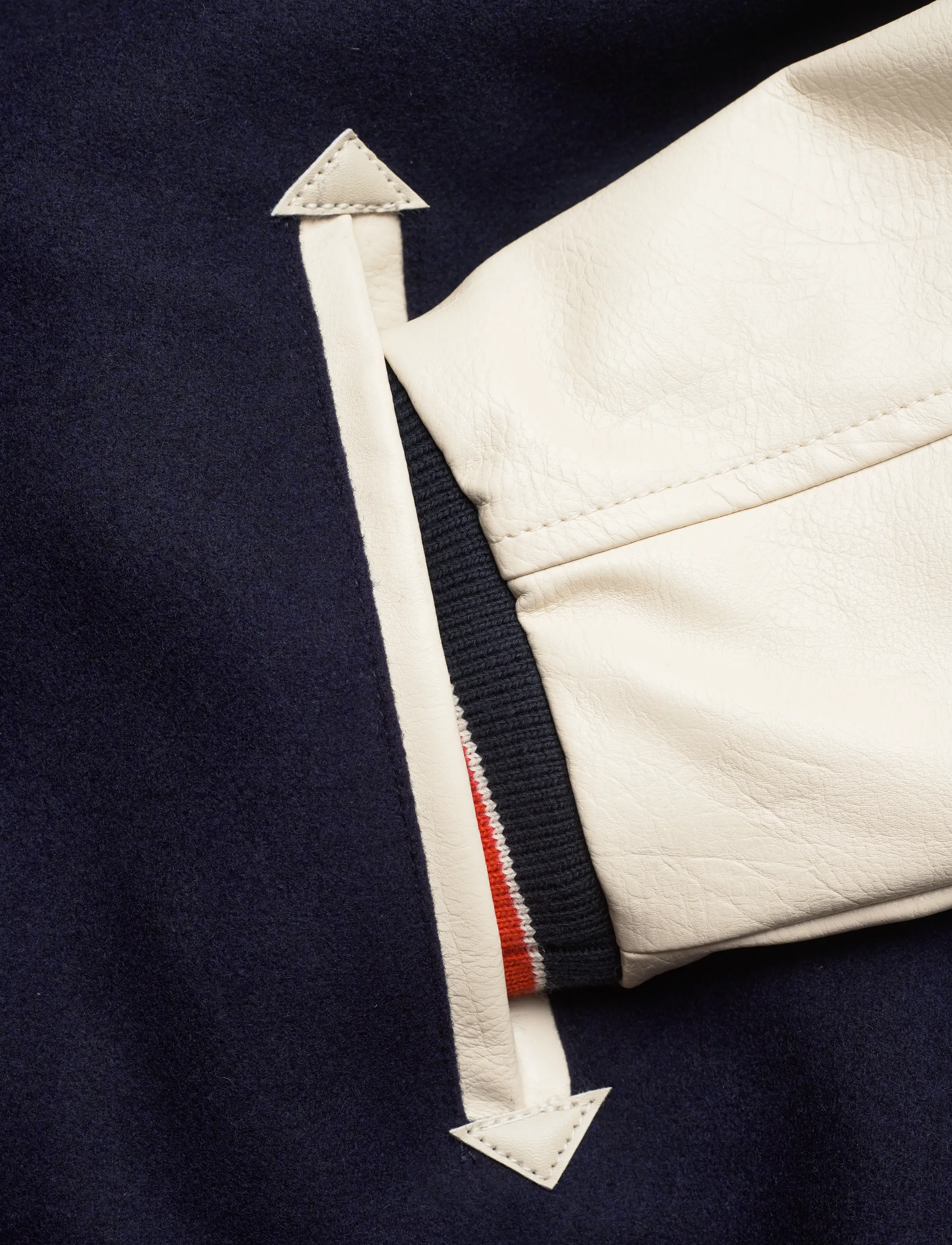 Superdry - COLLEGE PATCHED VARSITY JKT - varsity jackets - atlantic navy/oatmeal - 5