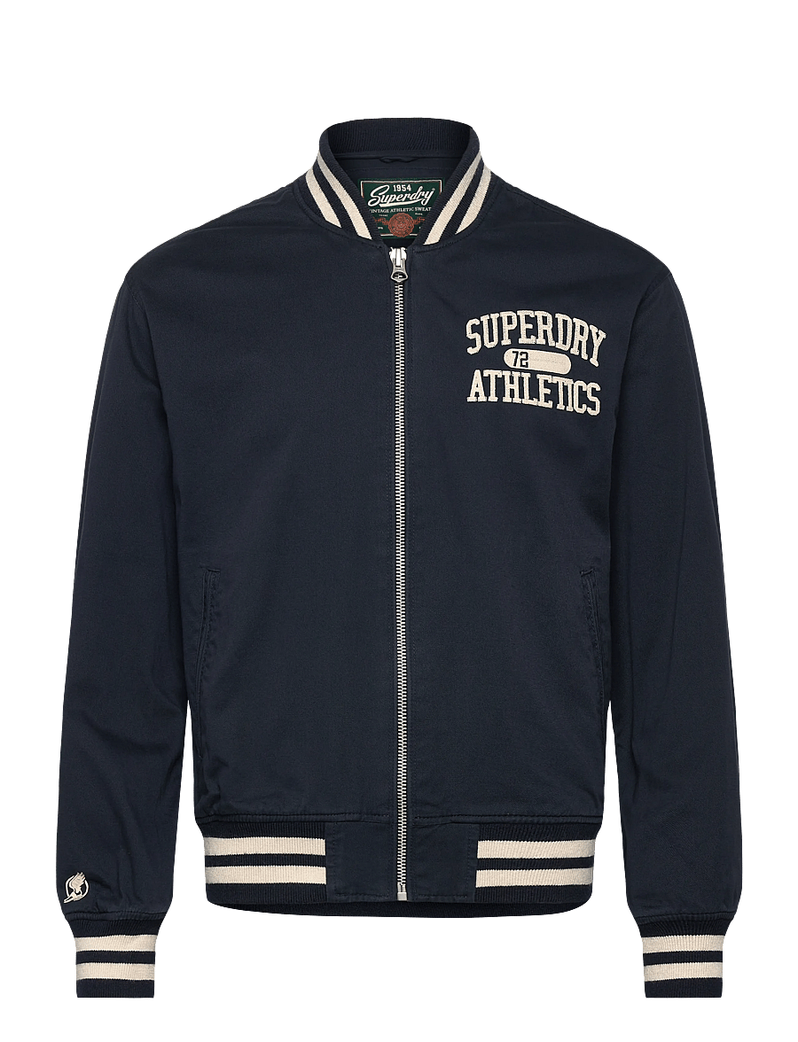 Superdry - TWILL VARSITY BOMBER JKT - varsity jackets - eclipse navy - 1