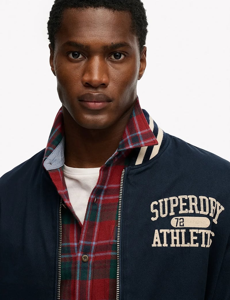 Superdry - TWILL VARSITY BOMBER JKT - kolledžijakid - eclipse navy - 3
