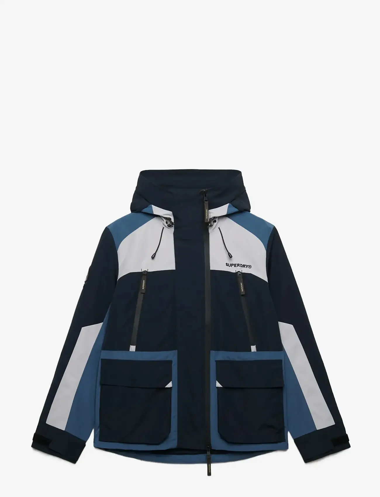 Superdry - HOOD COLOUR BLOCK WINDBREAKER - sportsjakker - eclipse navy - 1