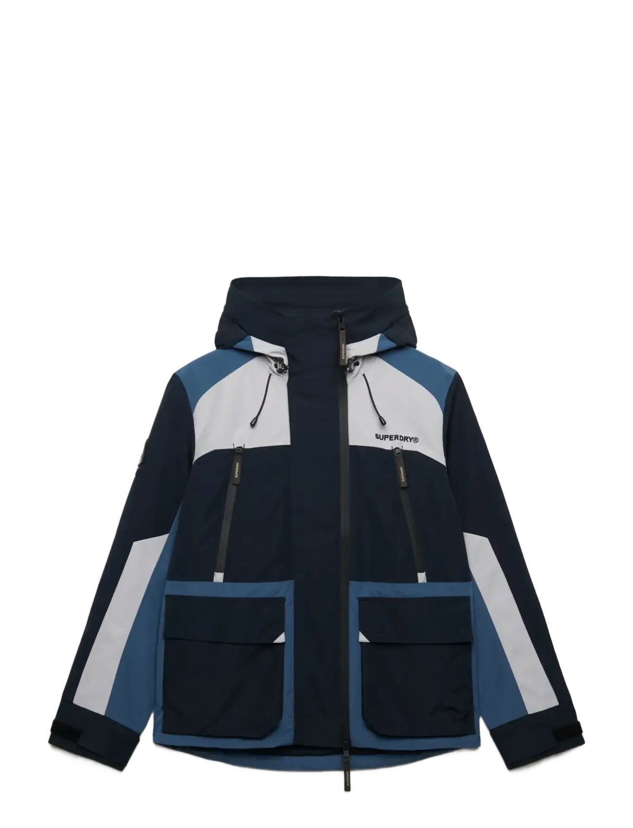 Superdry HOOD COLOUR BLOCK WINDBREAKER - Superdry - ECLIPSE NAVY / multi