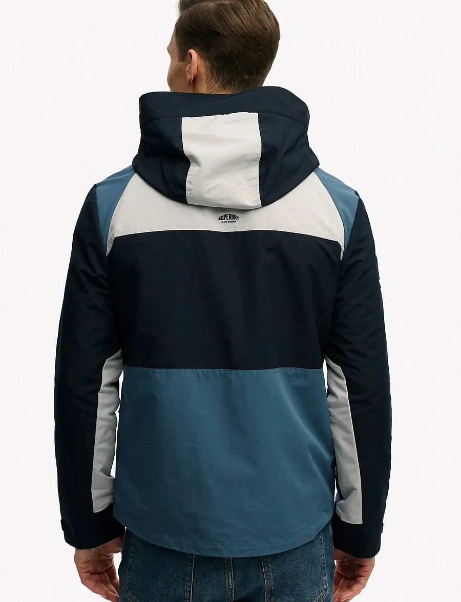 Superdry - HOOD COLOUR BLOCK WINDBREAKER - freizeitjacken - eclipse navy - 2