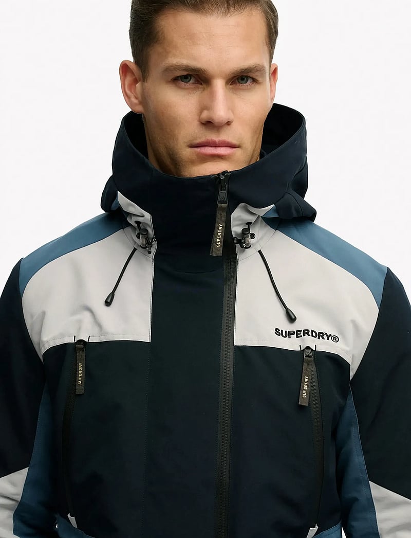 Superdry - HOOD COLOUR BLOCK WINDBREAKER - casual jackets - eclipse navy - 3