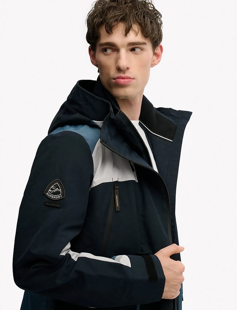 Superdry - HOOD COLOUR BLOCK WINDBREAKER - casual jackets - eclipse navy - 5