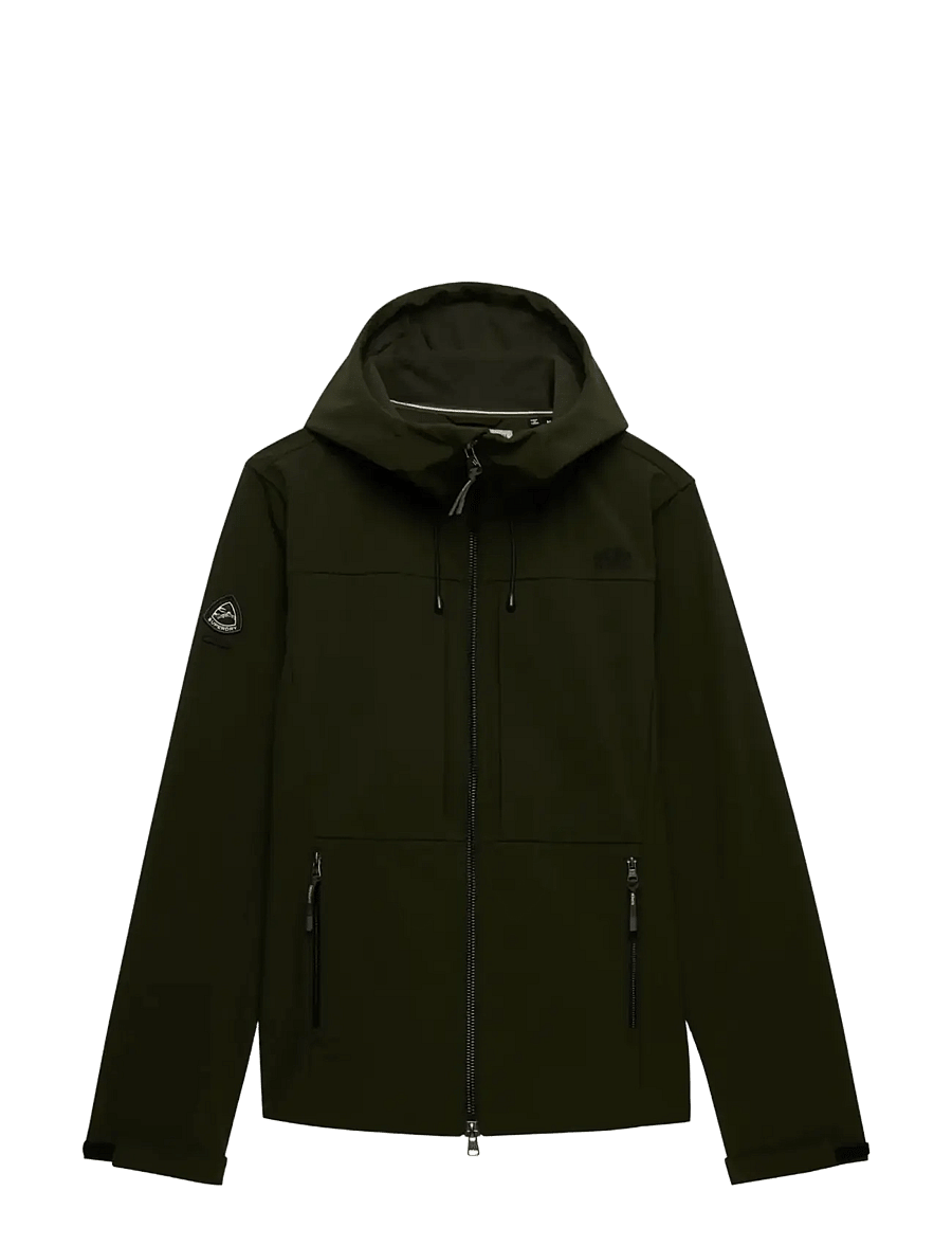 Superdry - HOODED SOFTSHELL TREKKER JKT - outdoor jacken - surplus goods olive green - 1